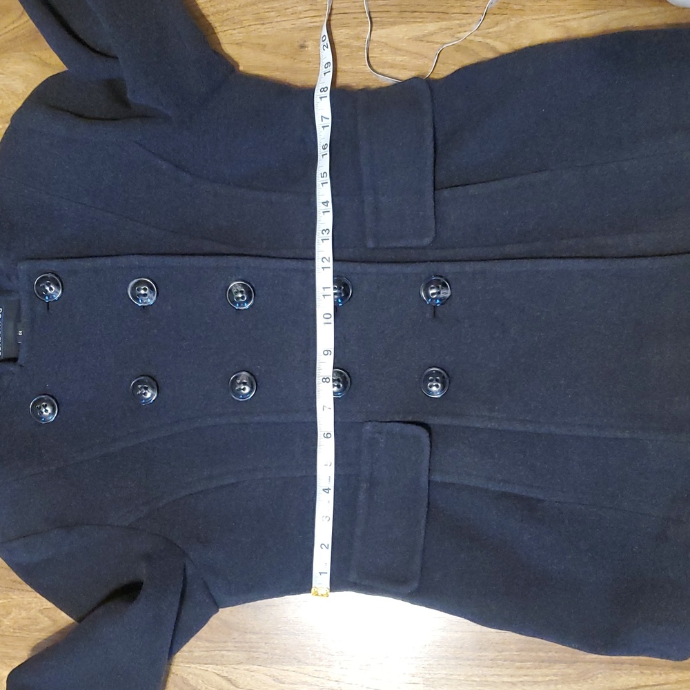 London Fog Charcoal Hooded Peacoat Jacket Womens Size PL - Picture 8 of 15